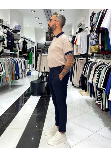 Erkek Old Money Italyan Kesim Pantolon