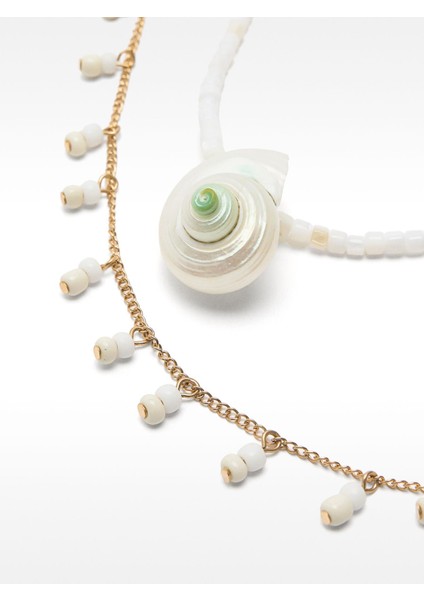 Deniz Kabuklu Kolye Seti modelleri