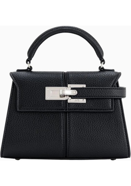 Jw Peı Siyah Elise Vegan Deri Üst Saplı Çanta