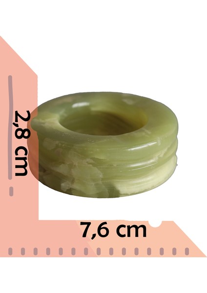 Özgün El Yapımı Oniks Doğal Taş Kül Tablası – Dekoratif 3 Katmanlı Küllük 7,6 cm fiyatları