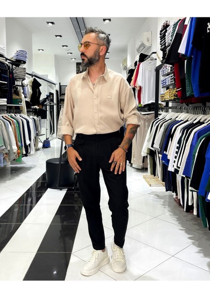 Erkek Modal Kumaş Ekstra Oversize Gömlek modelleri