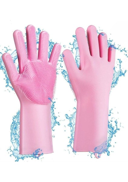 Isıya Dayanıklı Pratik Silikon Bulaşık Eldiveni Çift Set