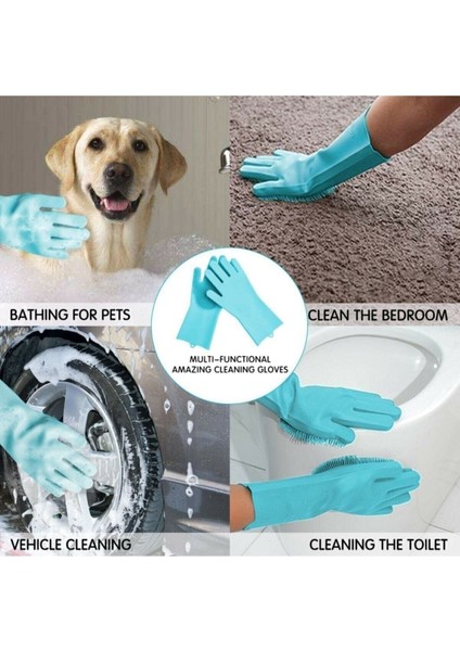 Isıya Dayanıklı Pratik Silikon Bulaşık Eldiveni Çift Set fırsatları