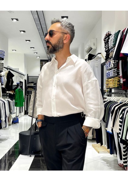 Erkek Yumuşak Dokulu Ekstra Oversize Gömlek fiyatları