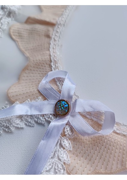 Özel Tüllü Polyester Dantel Işlemeli Kurdeleli Yaka fiyatları