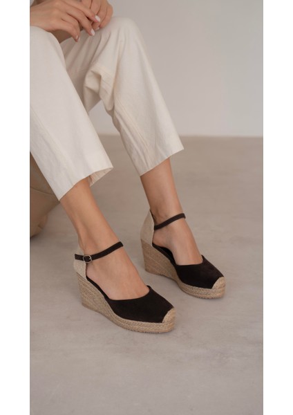 Delgado Kahve Süet Hakiki Deri Topuklu Ayakkabı fırsatları