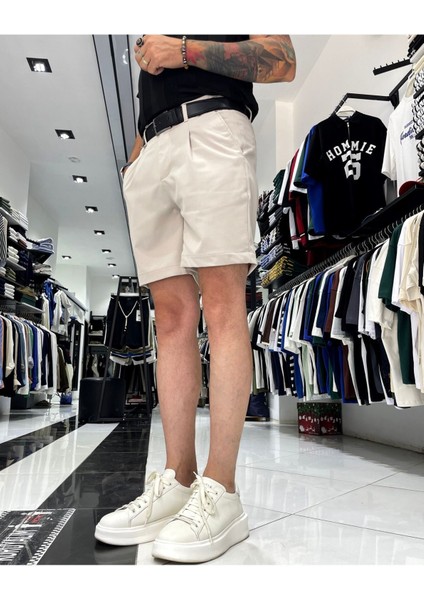 Erkek Pile Detaylı Şort modelleri