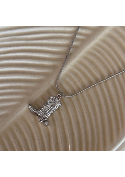 Silver Kovboy Çizmesi Kolye fiyatları