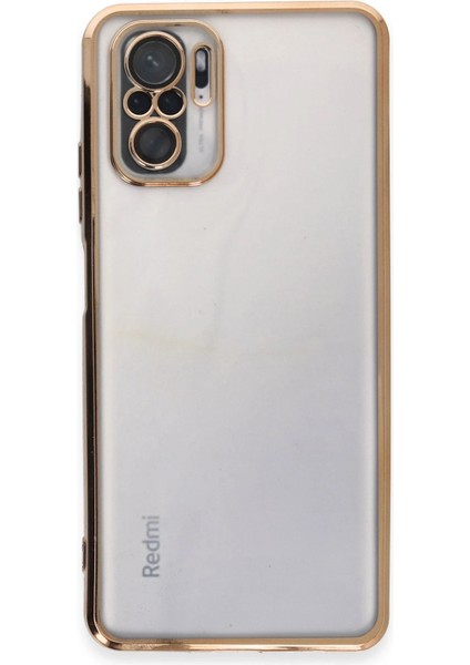 Xiaomi Redmi Note 10 Kılıf Razer Lensli Silikon - Gold Svlrs fiyatları