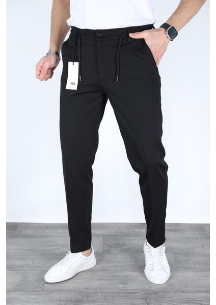 Atk Giyim Erkek Siyah Jogger Pantolon | Düz Paça