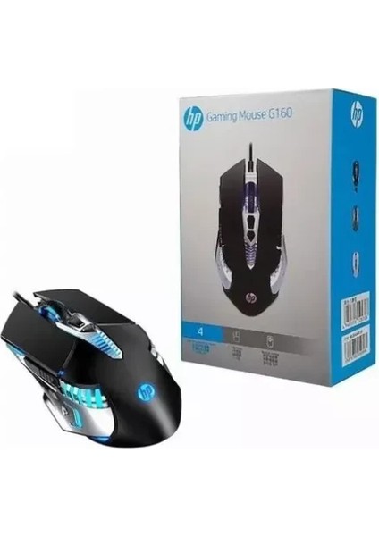 G160 USB Siyah Oyuncu Mouse