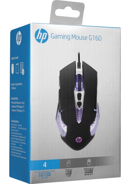 G160 USB Siyah Oyuncu Mouse fırsatları