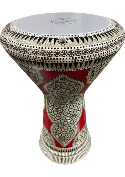 Gawharet El-Fan Sedef Işlemeli Döküm Darbuka JZ10