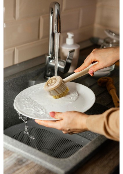 Doğal Ahşap Vegan Sebze, Meyve ve Bulaşık Fırçası, Sağlıklı ve Şık Tasarım fırsatları