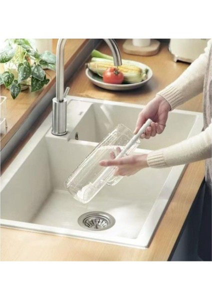 Silikon Kavanoz ve Biberon Temizlik Fırçası, Pratik ve Hijyenik Kullanım