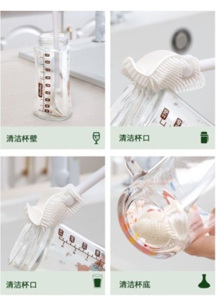 Silikon Kavanoz ve Biberon Temizlik Fırçası, Pratik ve Hijyenik Kullanım modelleri