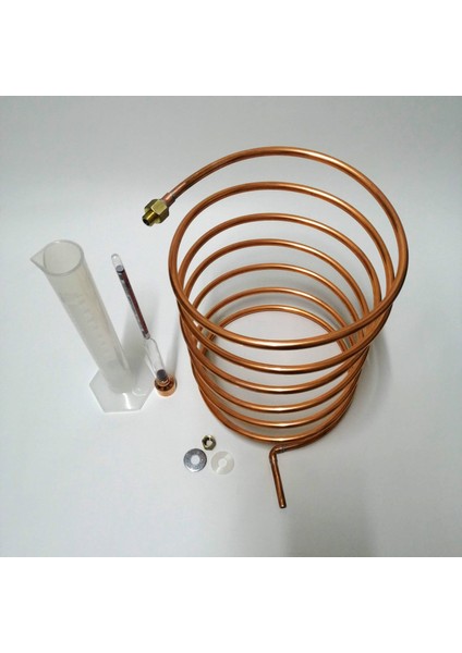 Imbik Damıtma Bakır Boru Mezur Alkolmetre Hava Kilidi Seti