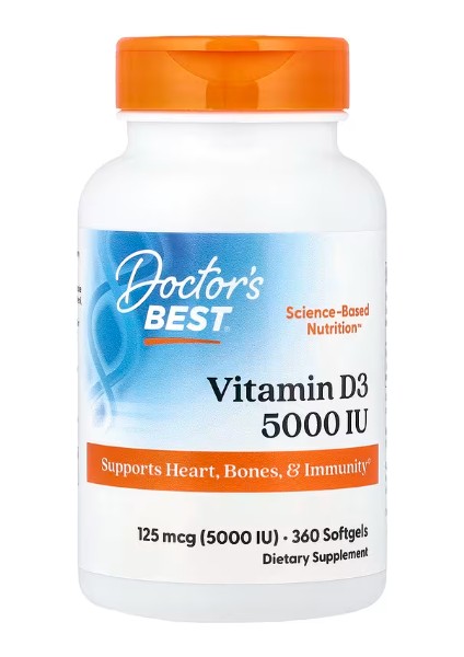 Vitamin D3, 125 Mcg 360 Softgels