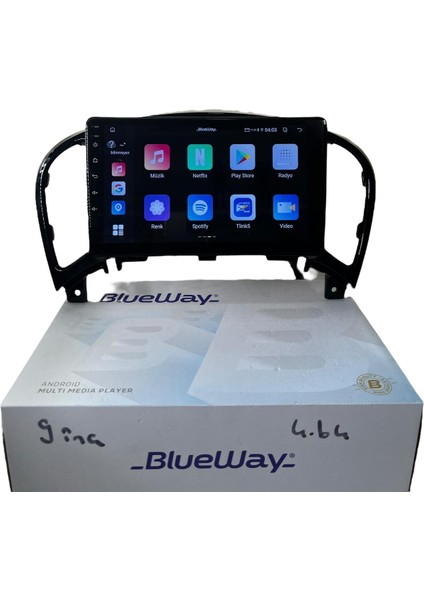 Nissan Juke 2010-2018 Blueway 4-64 Profesyonel Oem Multimedia fiyatları