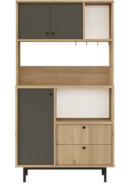 Latte Serisi Kahve Köşesi Çok Amaçlı Dolap Mutfak Dolabı Sepet-Antrasit Lat3-Sa fiyatları