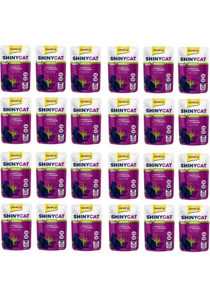 Shinycat Pouch Ton Balıklı ve Karidesli Kedi Yaş Mama 70 Gr. x 24 Adet
