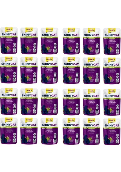 Shinycat Pouch Ton ve Somon Balıklı Kedi Yaş Mama 70 Gr. x 24 Adet