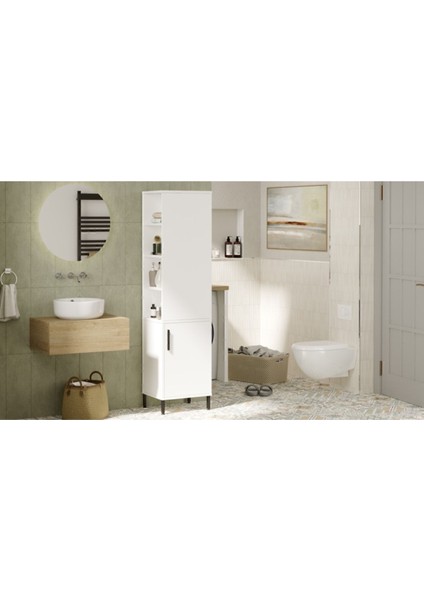 Wilma Çok Amaçlı Dolap Banyo Dolabı Beyaz Wıl1-W modelleri