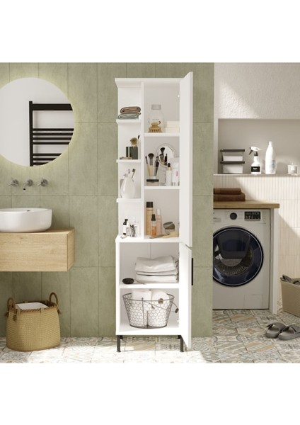 Wilma Çok Amaçlı Dolap Banyo Dolabı Beyaz Wıl1-W fırsatları