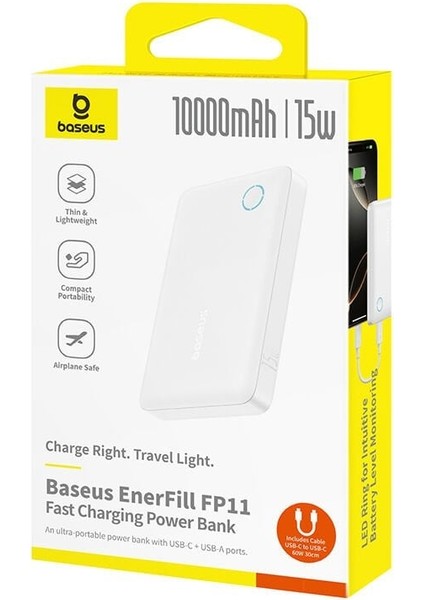 Enerfıll FP11 10000 Mah 15W Powerbank Beyaz modelleri