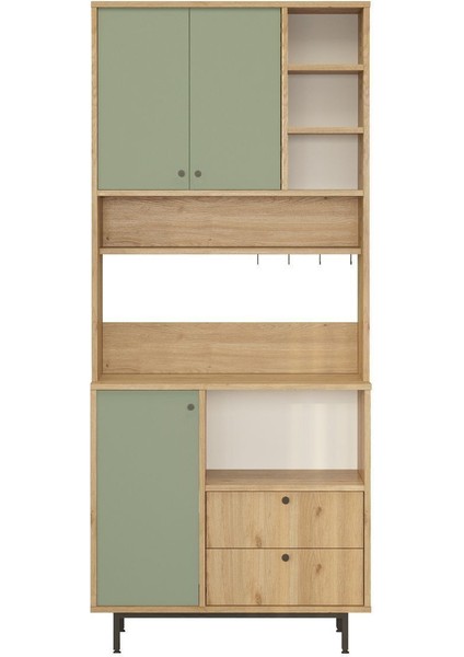 Latte Serisi Kahve Köşesi Çok Amaçlı Dolap Mutfak Dolabı Sepet-Ihlamur Yeşili Lat6-Sy fırsatları