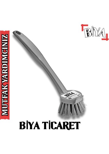 Şık Gri Bulaşık Fırçası - Temizlikte Zarif Çözüm