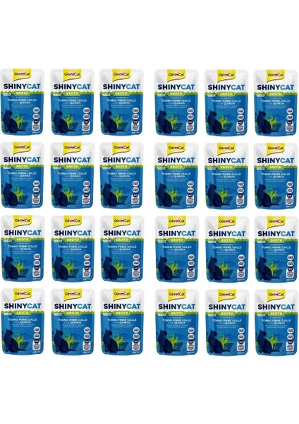Shinycat Pouch Sarı Yüzgeçli Ton Balıklı ve Kinoalı Kedi Yaş Mama 70 Gr. x 24 Adet