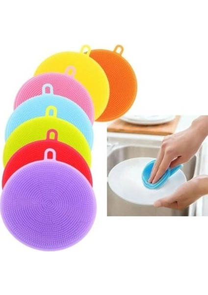 Yumuşak Silikon Bulaşık Yıkama Süngeri, Çift Set, Hijyenik Temizlik Sağlar modelleri