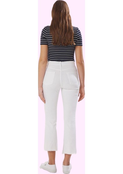 Kadın Yazlık Denim Jean Ispanyol Paça Yüksek Bel Flare Kalıp Günlük Kullanım Modern Tasarım modelleri