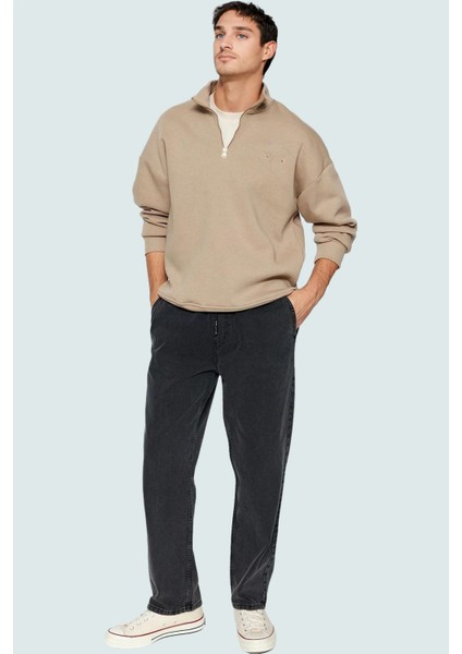 Erkek Denim Pantolon Regular Fit Bol Paça Pamuk Günlük Stil Hafta Sonu Yaz Aylarının Vazgeçilmezi fiyatları