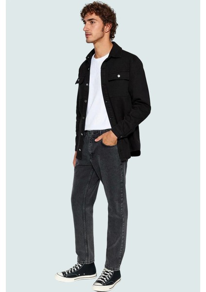 Erkek Pamuk Denim Pantolon Dar Paça Normal Bel Rahat Günlük Stil Yaz Aylarının Vazgeçilmezi fiyatları