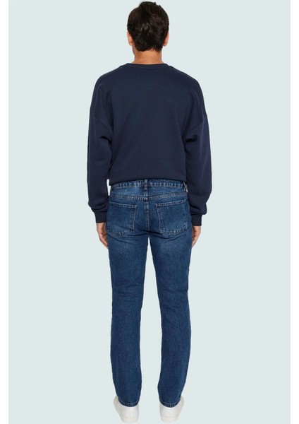 Erkek Günlük Straight Fit Kot Pantolon Pamuk Denim Boru Paça Hafta Sonu Yaz Aylarının Vazgeçilmezi