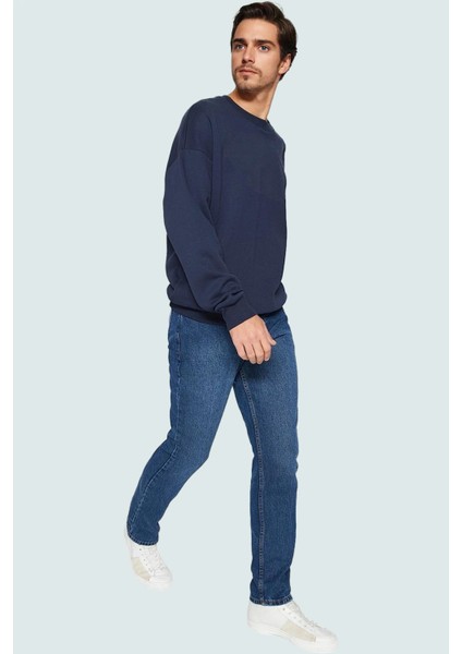 Erkek Günlük Straight Fit Kot Pantolon Pamuk Denim Boru Paça Hafta Sonu Yaz Aylarının Vazgeçilmezi modelleri