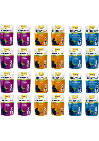 Shinycat Pouch 3 Çeşit Karma Kedi Yaş Mama 70 Gr. x 24 Adet