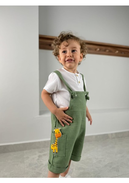 Askı Boyu Ayarlanabilen Aksesuarlı Salopet Erkek Bebek/çocuk Tulum (Tek Tulum) fiyatları