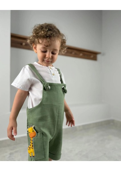 Askı Boyu Ayarlanabilen Aksesuarlı Salopet Erkek Bebek/çocuk Tulum (Tek Tulum) modelleri