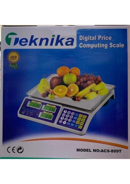 40 kg Hafif ve Sağlam Dijital Mutfak ve Market Terazisi, Mavi Renkli