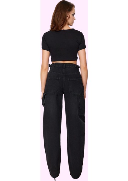 Kadın Denim Baggy Jean Pantolon Yüksek Bel Casual Tasarım Günlük Kullanım Kaliteli Malzeme fiyatları