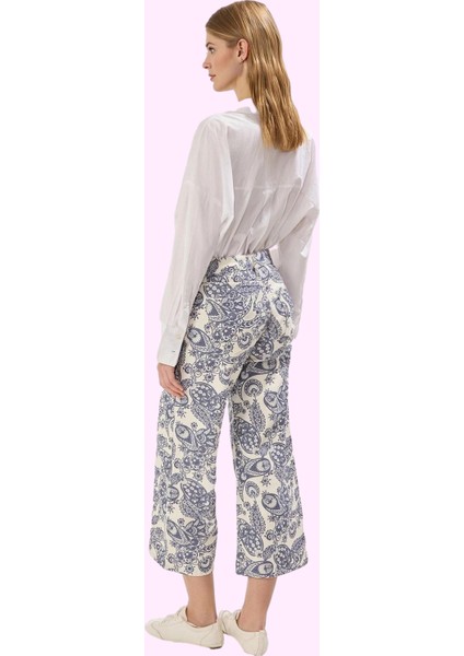 Kadın Normal Bel Geniş Paça Denim Pantolon Pamuk Tüm Sezonlar Için Yaz Aylarının Vazgeçilmezi modelleri