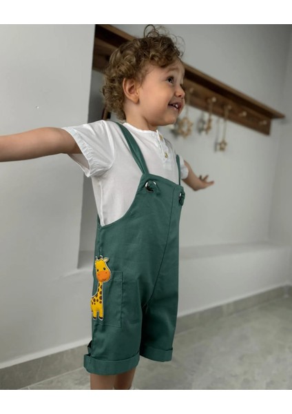 Askı Boyu Ayarlanabilen Aksesuarlı Salopet Erkek Bebek/çocuk Tulum (Tek Tulum) modelleri