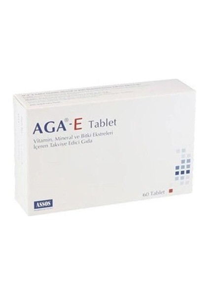 Aga-E Takviye Edici Gıda 60 Tablet