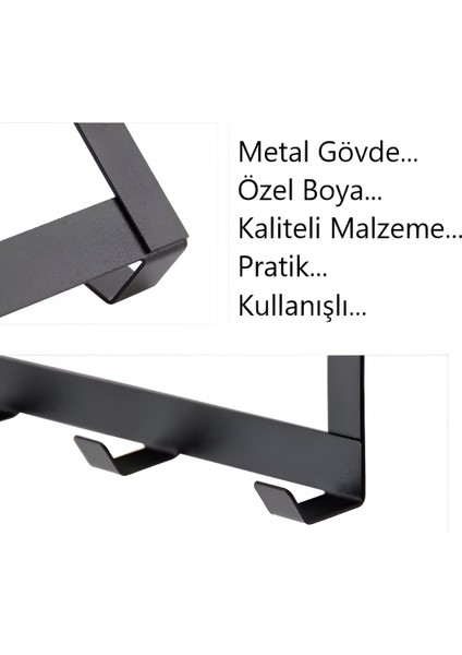 Metal Siyah Amerikan Kapı Arkası Askılık Organizer Askılık ve Mutfak Banyo Kapı Arkası Askılık modelleri