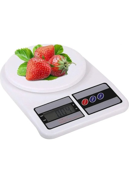 Dijital 10 kg Hassas Mutfak Tartısı, Pilli ve Beyaz Renkli indirimleri