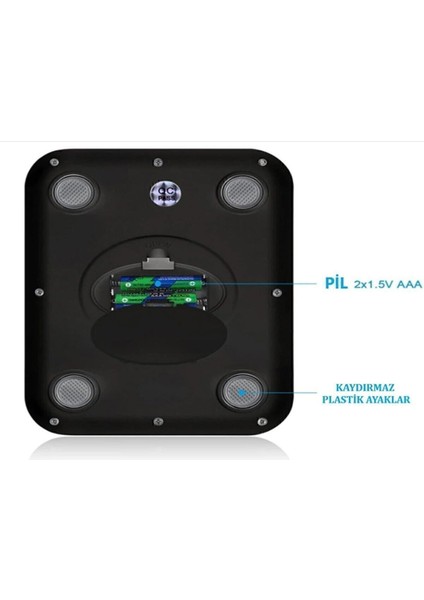Hassas Dijital Mutfak Tartısı 5 kg LCD Ekranlı Pil Hediyeli indirimleri