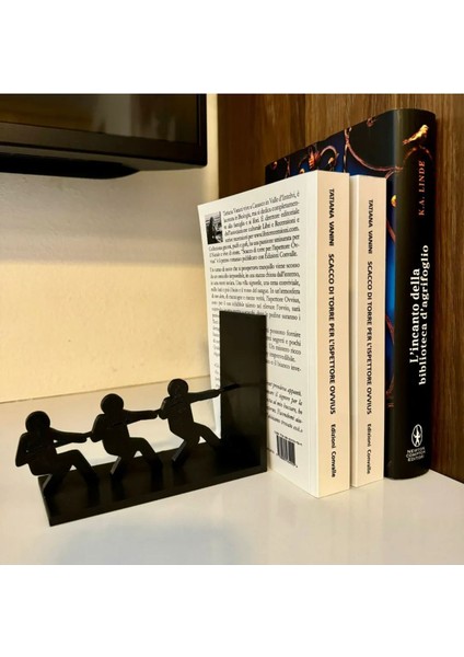 Halat Çekme Tasarımlı Kitap Tutucu fiyatları